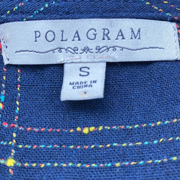 Polagram Color Outside the Lines Navy Grid Men’s Wear Boucle Thread Jumpsuit - Picture 8 of 8